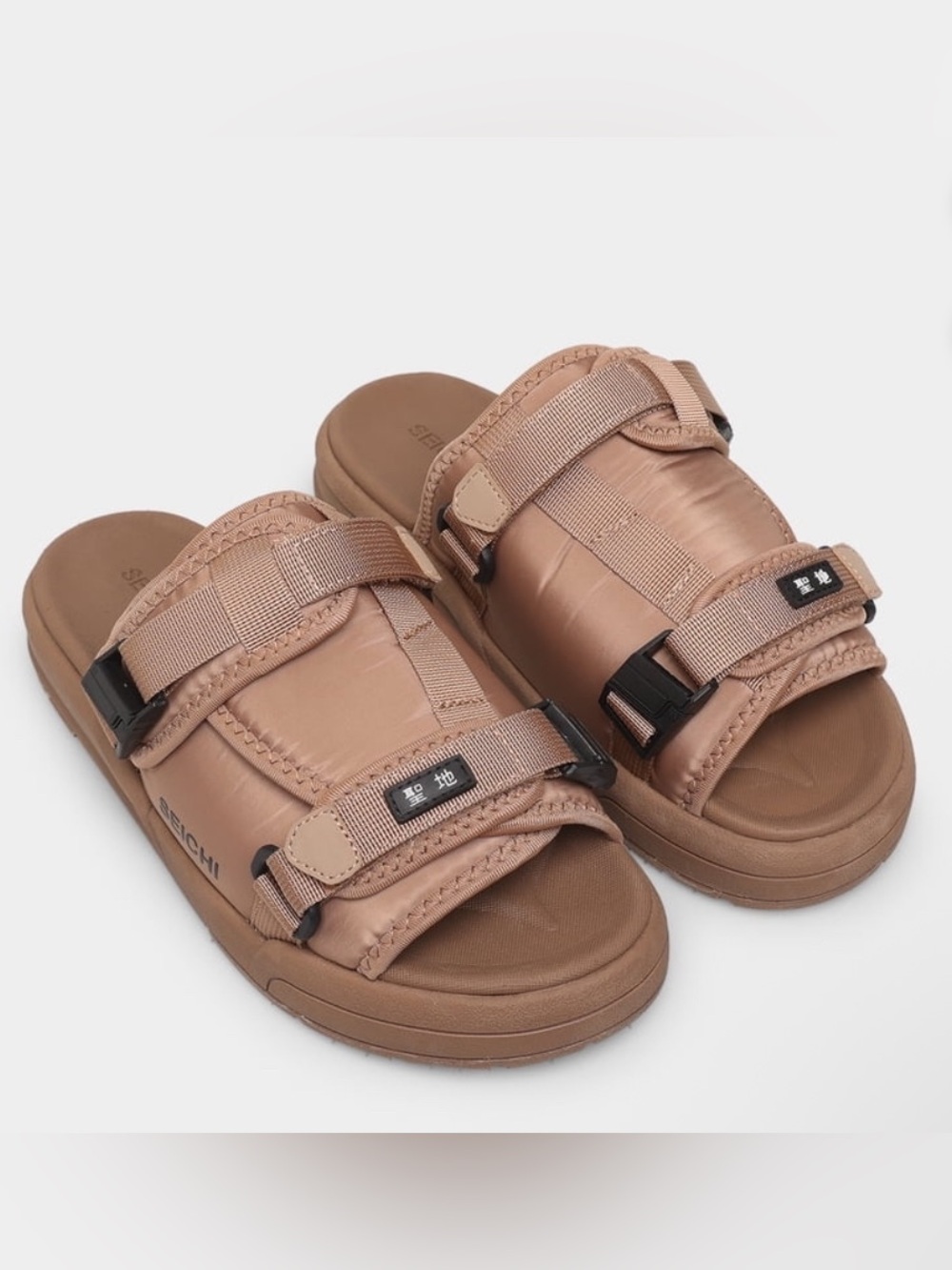 Seichi Sandoru Ichi  Slide Sandals In Mocha Men’s Size 11M New In Box